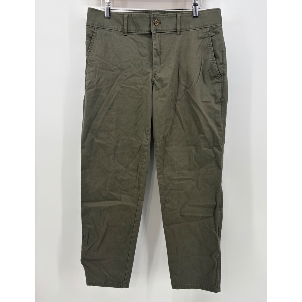 The North Face Crop Pants Women 8 Olive Green Tapered Hiking Outdoor Adventure